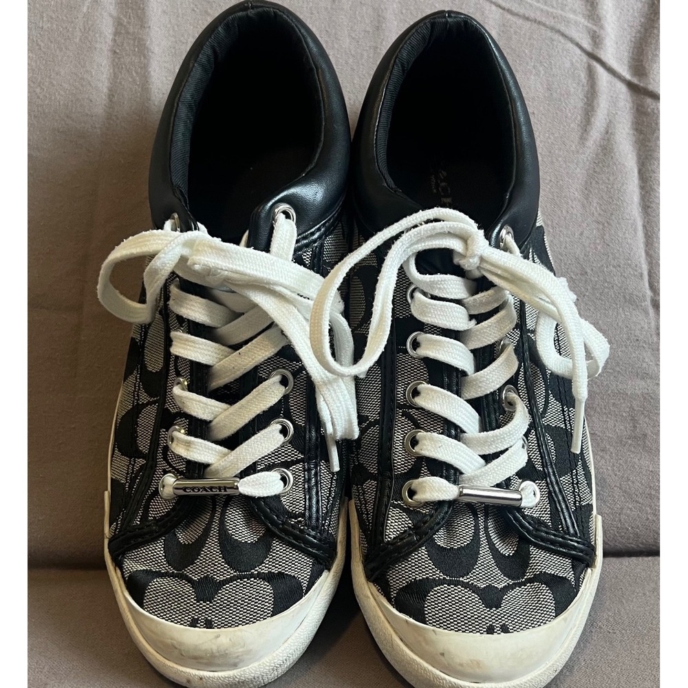 Coach Francesca Signature Jacquard Low Top Sneakers US Size 8B
